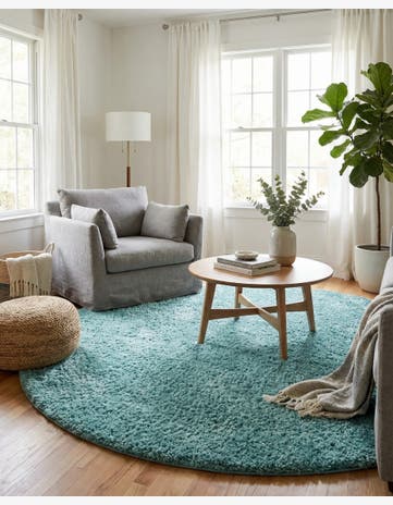 10' 2 x 10' 2 Everyday Shag Round Rug