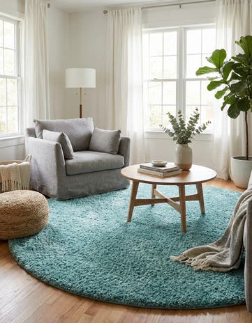 10' 2 x 10' 2 Everyday Shag Round Rug