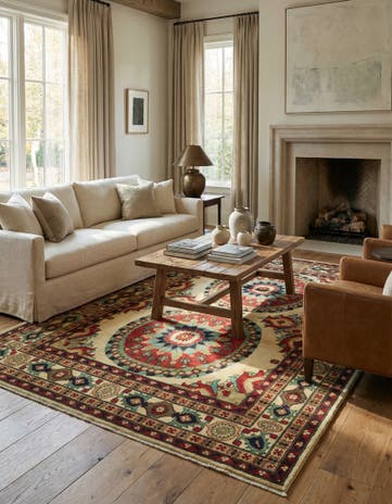 6' 6 x 9' 6 Hand Knotted Kazak Rug