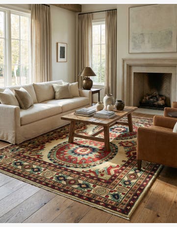 6' 6 x 9' 6 Hand Knotted Kazak Rug