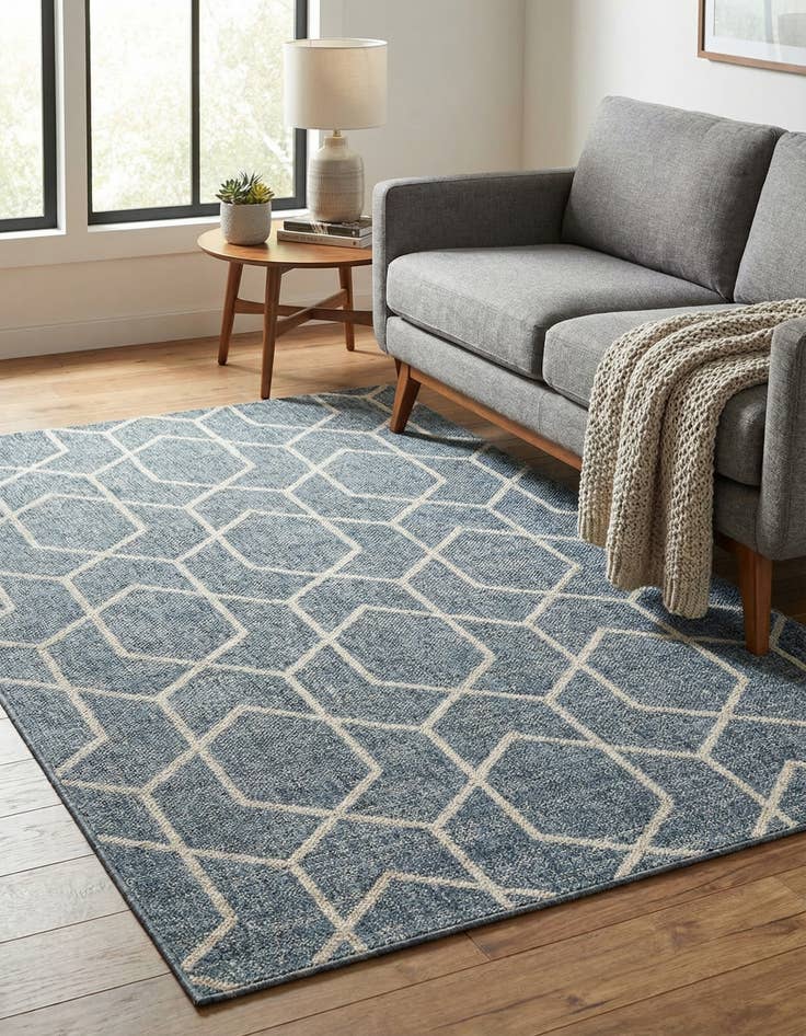 Detail image of 4' x 6' Eco Trellis Rug