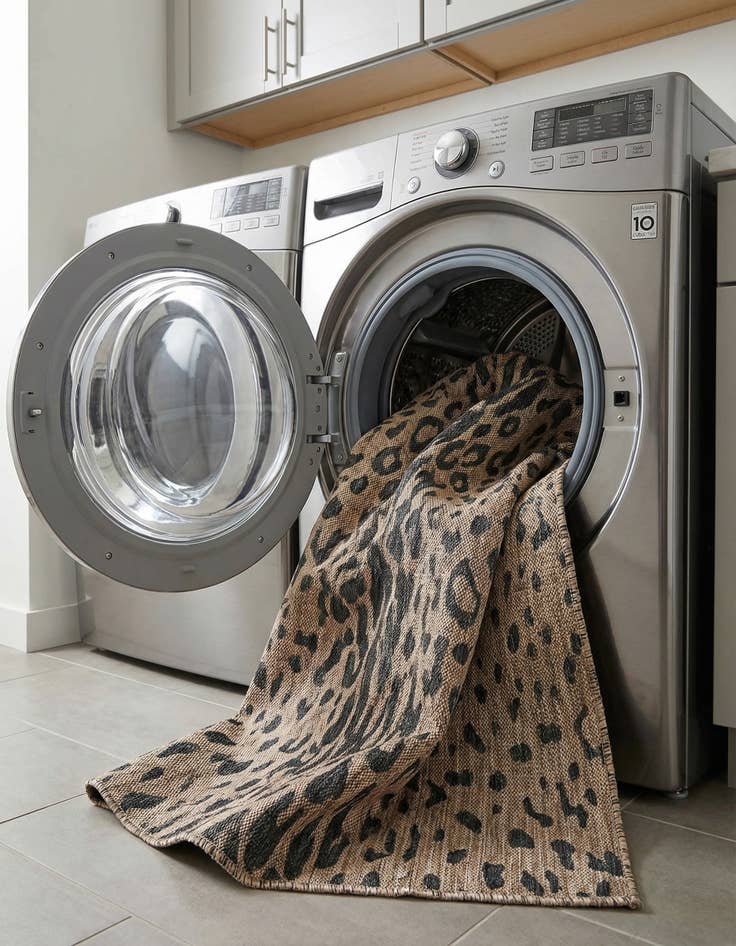 Detail image of 5' 3 x 7'  Washable Safari Indoor / Outdoor Rug