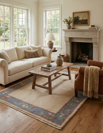4' x 6' Hand Knotted Nepal Wool Rug
