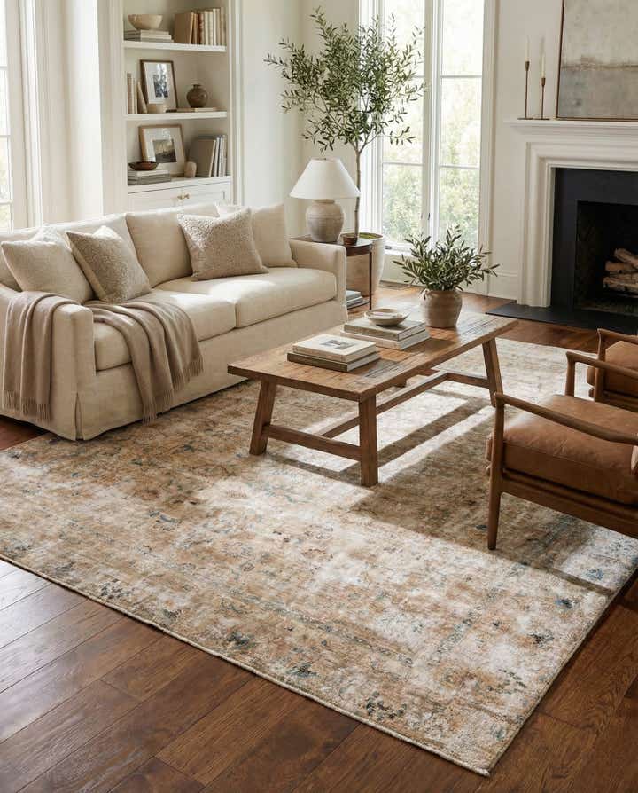 9' x 11' 6 Hand Knotted Ultra Vintage Persian Wool Rug