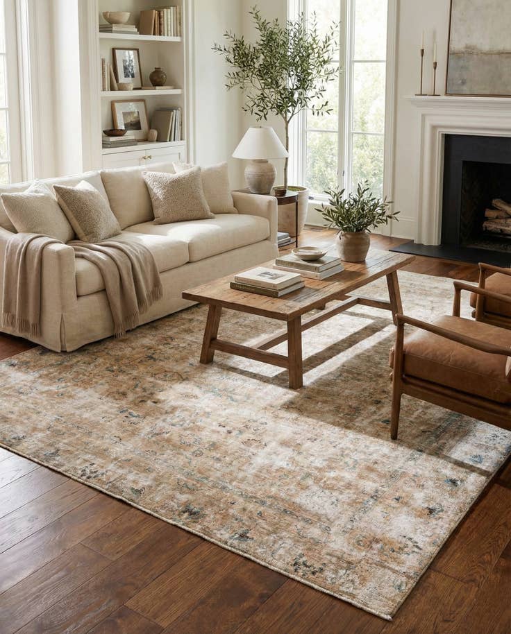 Detail image of 9' x 11' 6 Hand Knotted Ultra Vintage Persian Wool Rug