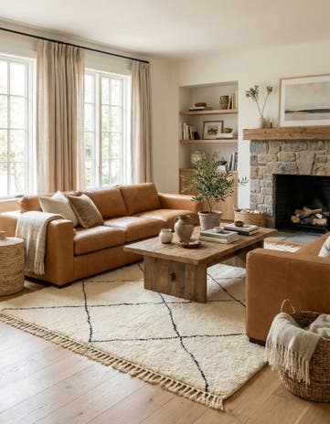 5' 8 x 9' 7 Hand Knotted Moroccan Wool Rug
