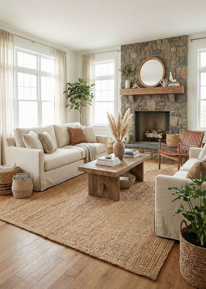 8' x 11' 4 Handmade Heirloom Braided Jute Rug