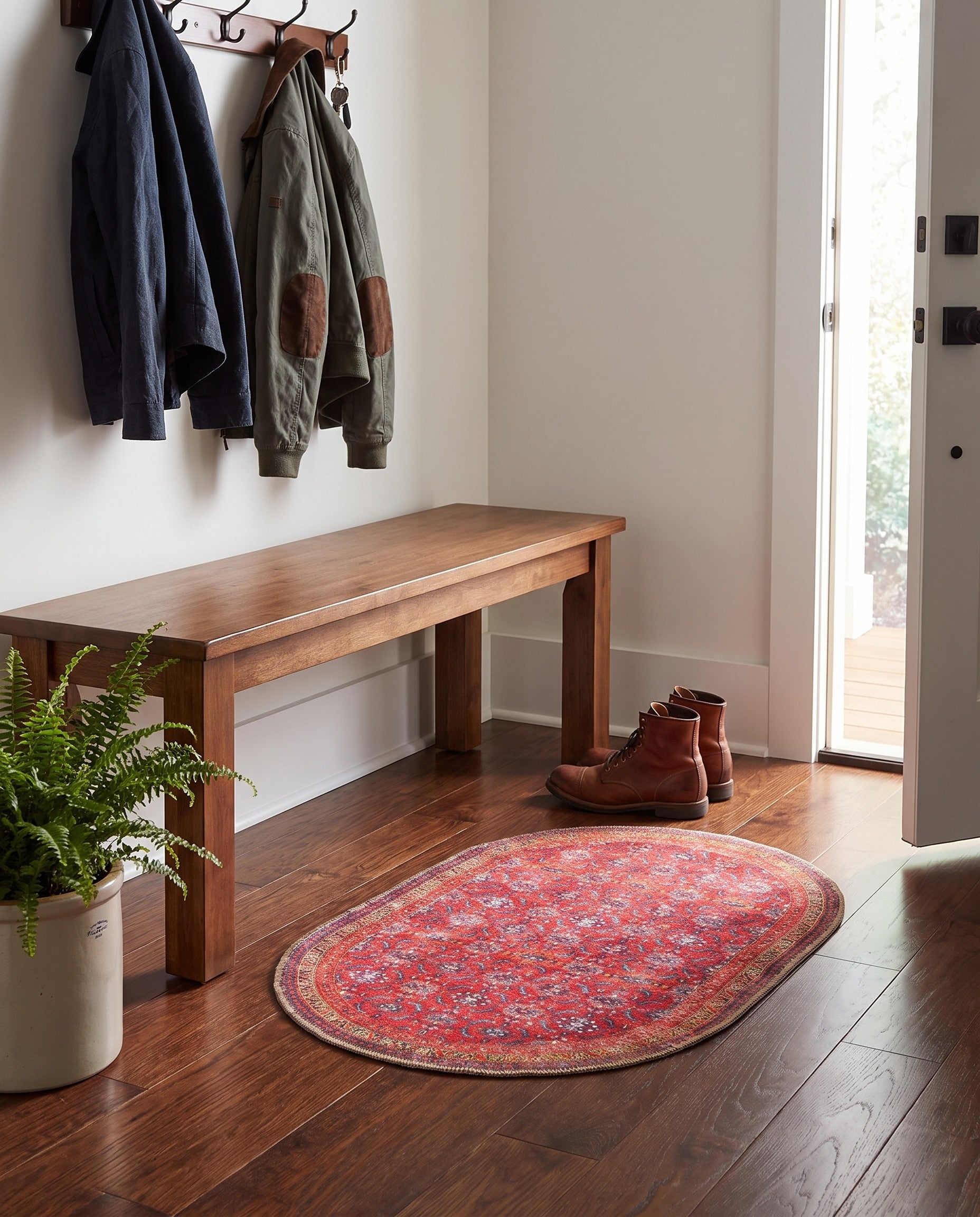 2' x 3' Washable Timeless Oval Rug