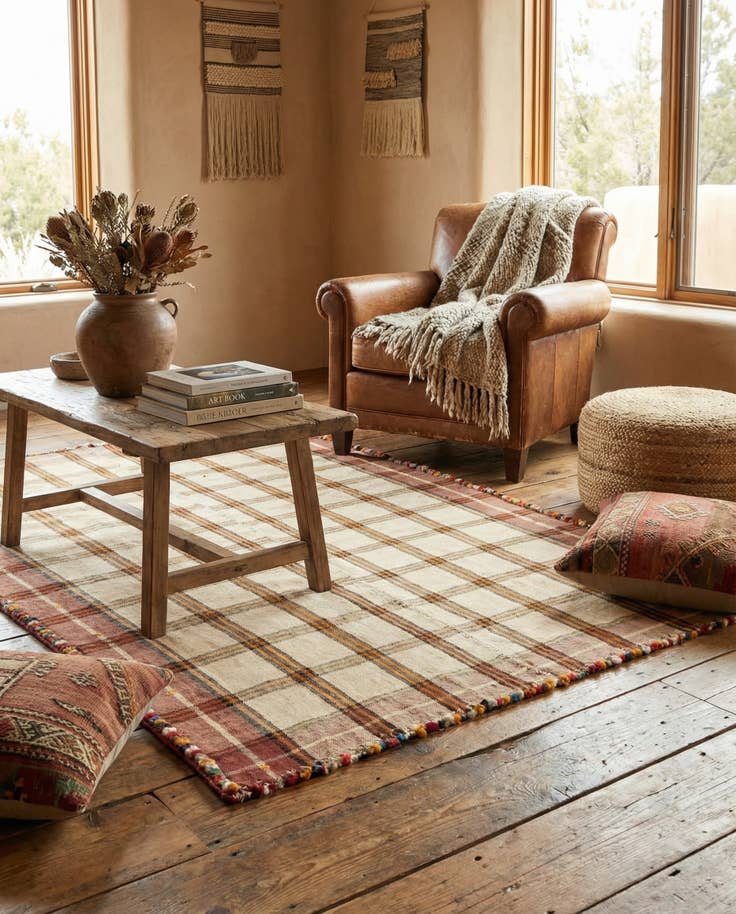 Detail image of 5' 3 x 7' 4 Jajim Rug