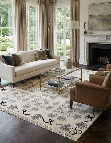 7' 11 x 10' Hand Knotted Darya Wool Rug
