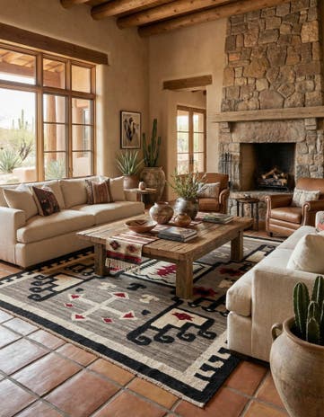 8' x 10' 4 Hand Knotted Oushak Wool Rug