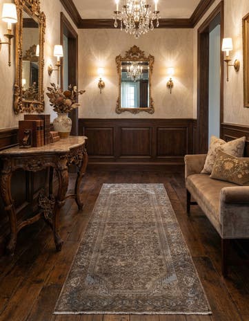 2' 7 x 9' 1 Hamedan Runner Rug