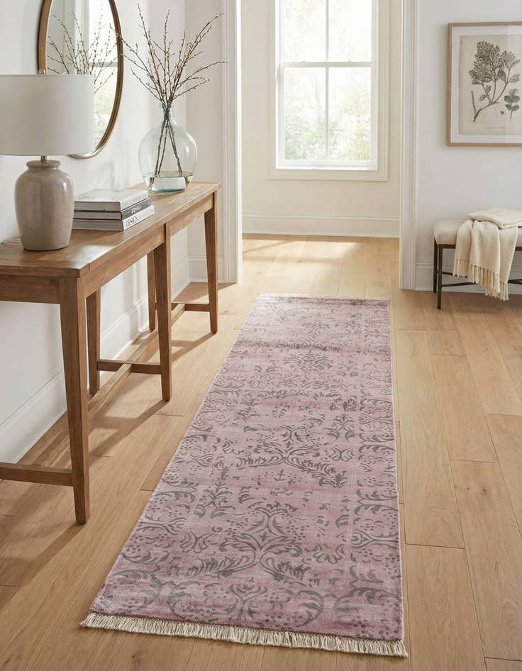 Detail image of 2' 6 x 9' 10  Hand Knotted Darya Wool Runner Rug