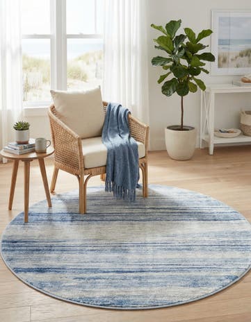 5' 3 x 5' 3 Gabbeh Round Rug