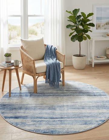 5' 3 x 5' 3 Gabbeh Round Rug