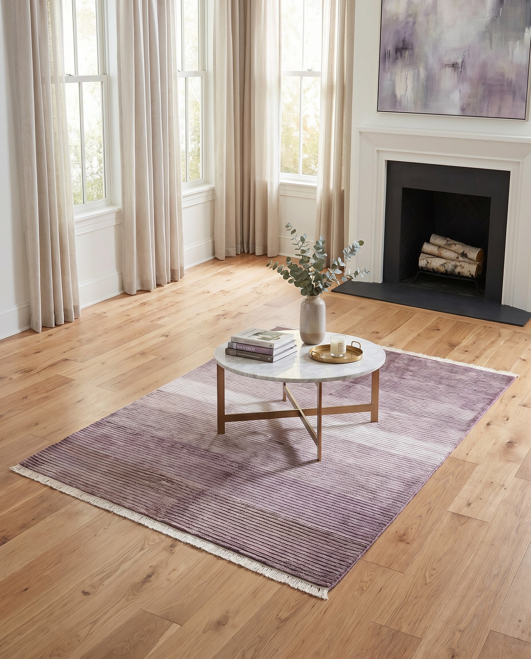 5' x 6' 9 Hand Knotted Darya Wool Rug