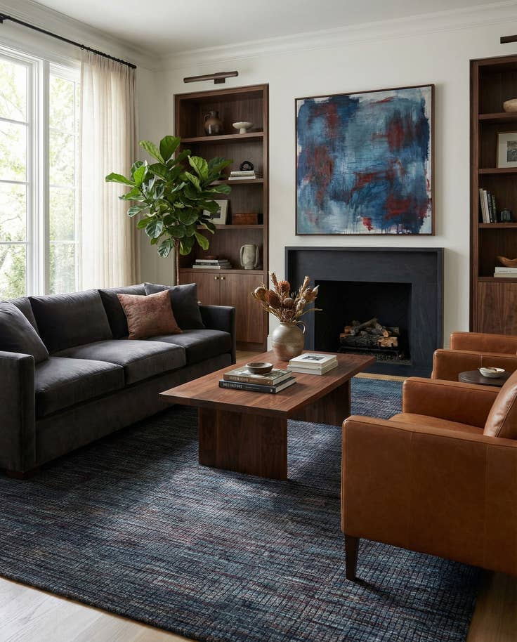 Detail image of 8' 9 x 12' 5 Hand Knotted Darya Wool Rug