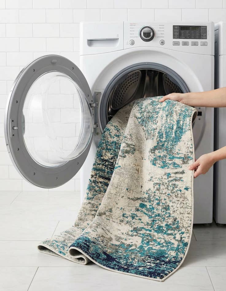 Detail image of  4' x 6'  Washable Vivid Rug