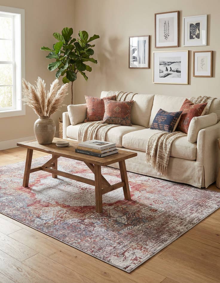 Detail image of  4' x 6'  Washable Yara Rug