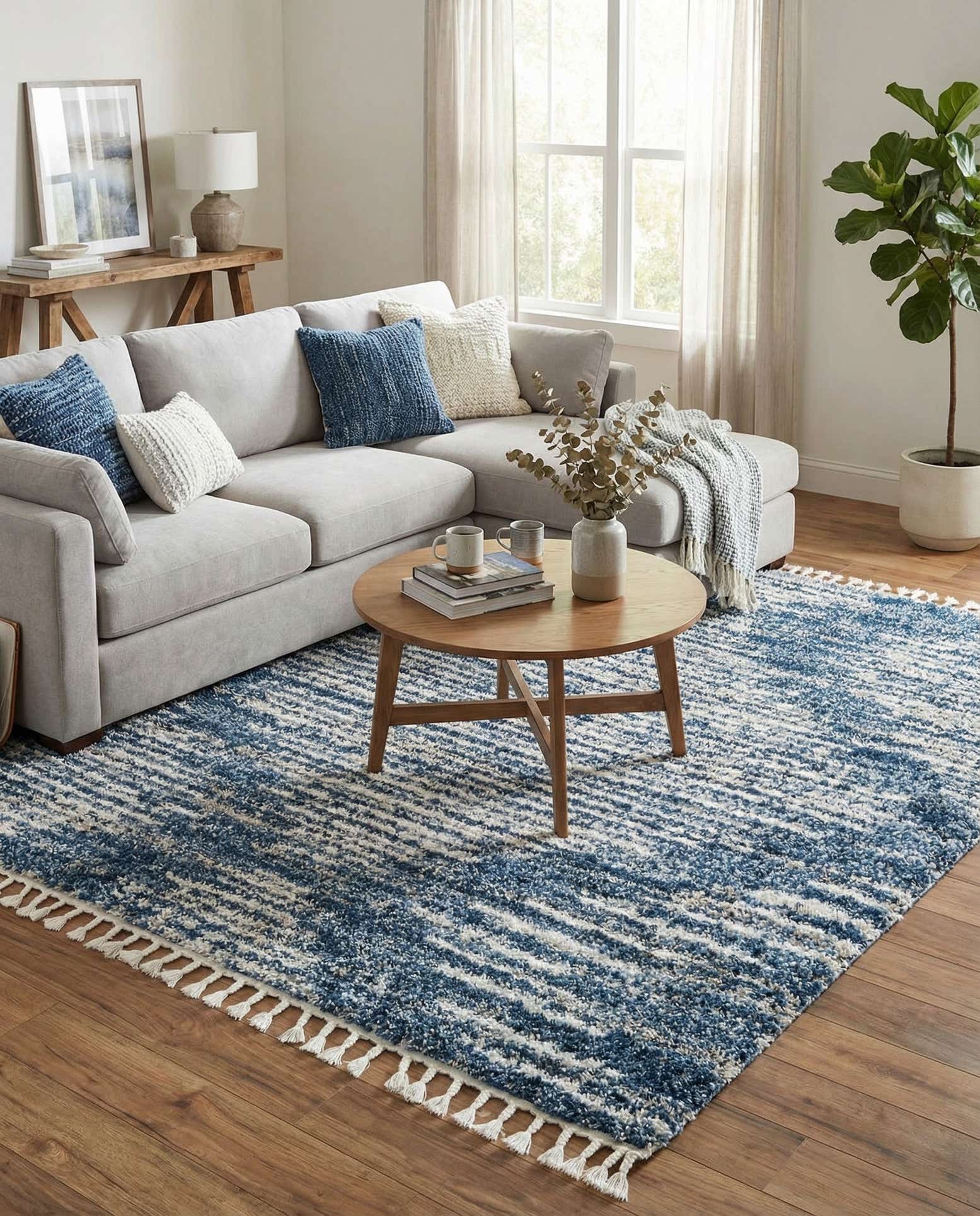 7' 10 x 7' 10 Serenity Shag Square Rug