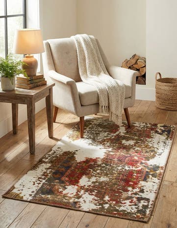 2' 8 x 4' 10 Hand Knotted Ultra Vintage Persian Wool Rug