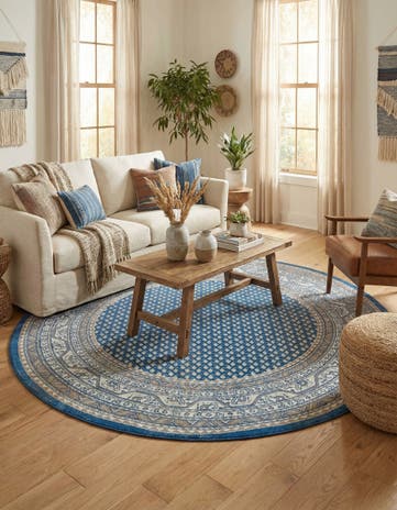 Blue SoHo Round Rug