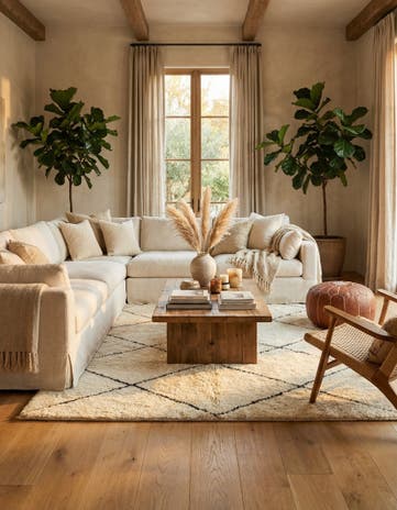 6' 6 x 9' 7 Hand Knotted Moroccan Wool Rug
