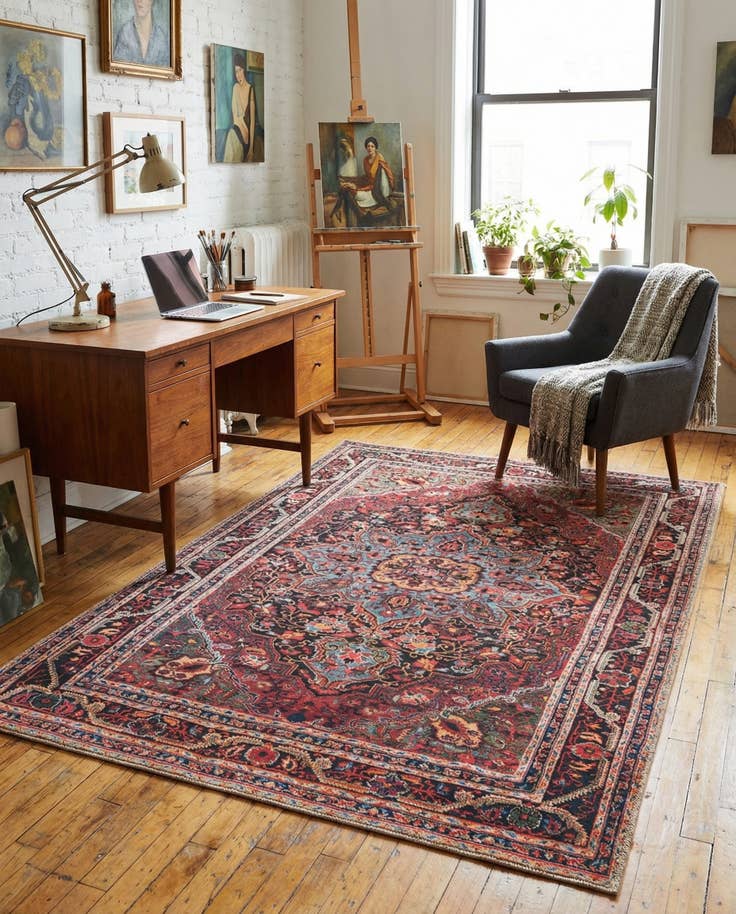 Detail image of 4' x 6' Washable Timeless Rug