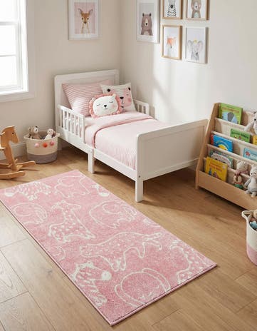 2' 2 x 4' Animals Whimsy Kids Runner Rug