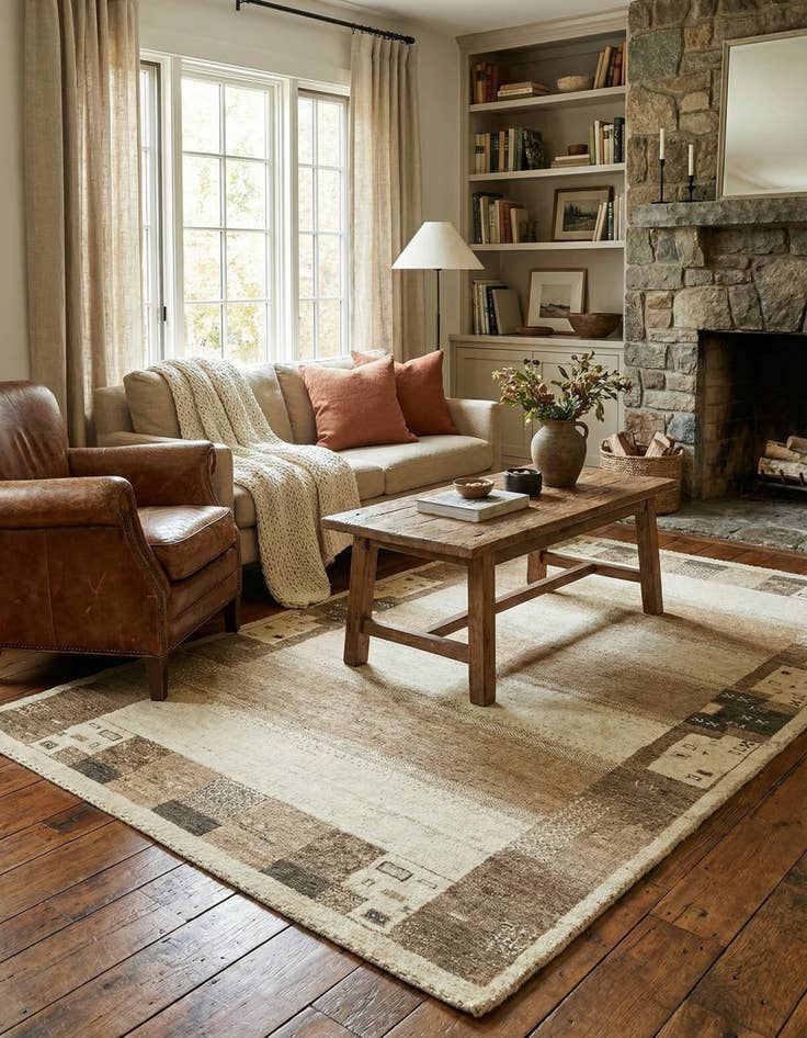 Detail image of 4' x 6' 2 Hand Knotted Kashkuli Gabbeh Wool Rug