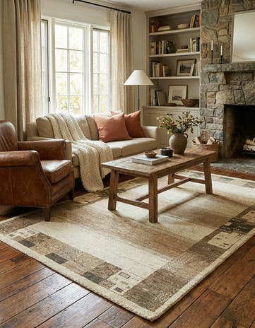 4' x 6' 2 Hand Knotted Kashkuli Gabbeh Wool Rug