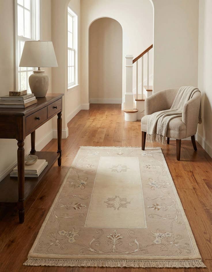 Detail image of 2' 10 x 4' 11  Hand Knotted Darya Wool Rug