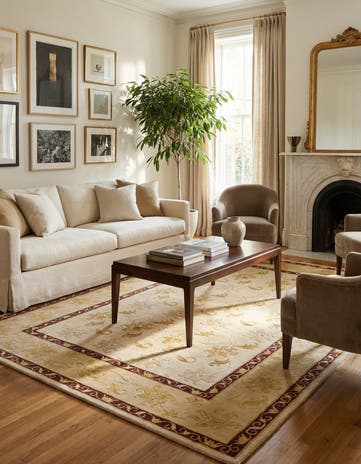 5' 9 x 8' Hand Knotted Darya Wool Rug