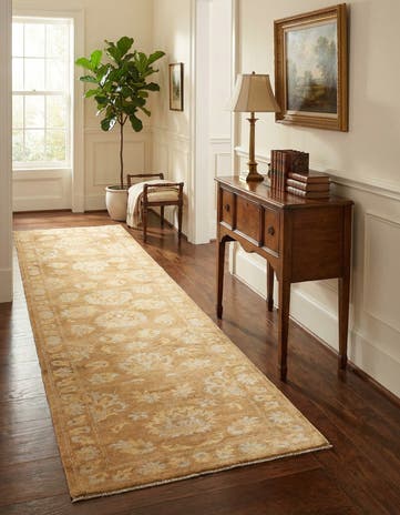 2' 7 x 9' 8 Hand Knotted Peshawar Ziegler Runner Rug