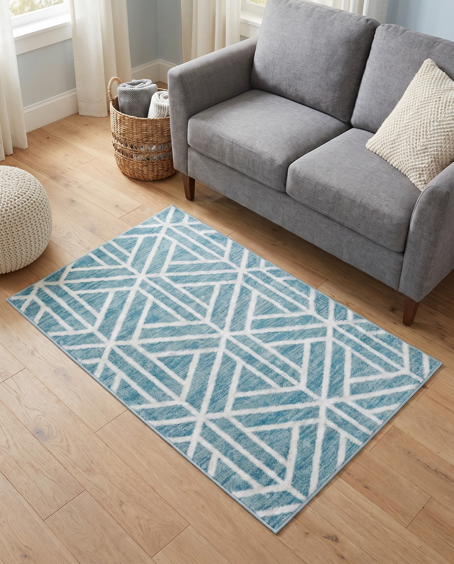 3' 3 x 5' 3 Lattice Trellis Rug