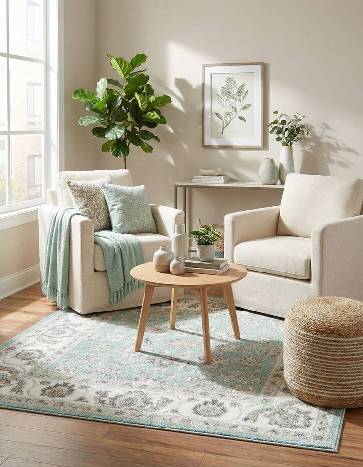 Detail image of 4' x 4' Aurelia Square Rug