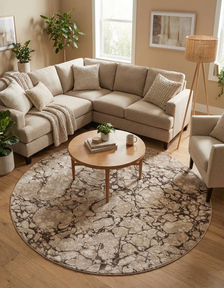 Detail image of 7' x 7' Oasis Round Rug