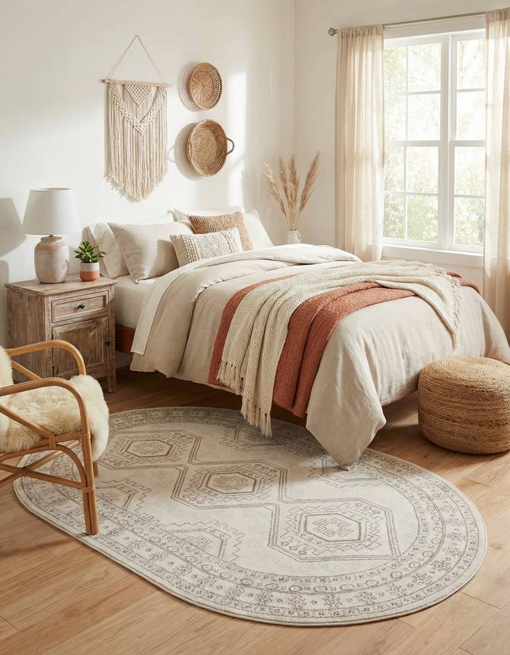 Detail image of  5' 3 x 8' Charlotte Oval Rug