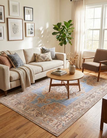 5' x 8' Washable Timeless Rug