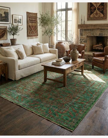 6' 8 x 9' 8 Hand Knotted Mamluk Ziegler Oriental Rug