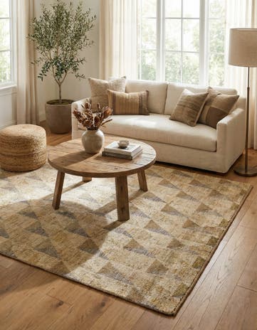 5' 7 x 8' 2 Hand Knotted Darya Wool Rug