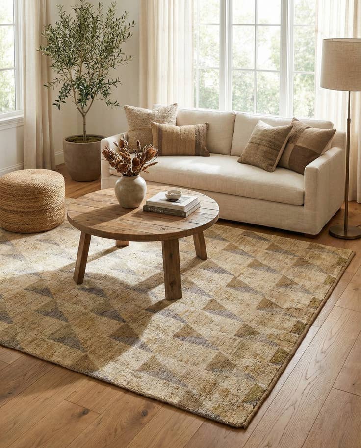 Detail image of 5' 7 x 8' 2 Hand Knotted Darya Wool Rug
