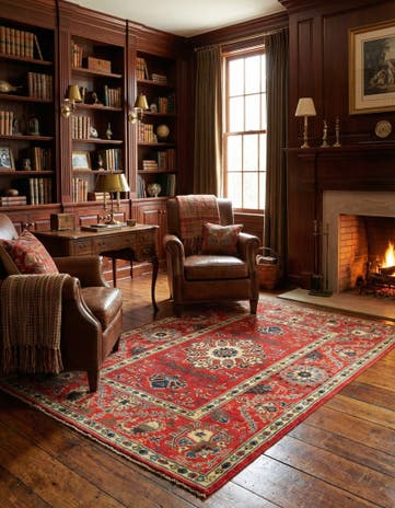 5' 1 x 6' 2 Hand Knotted Kazak Rug