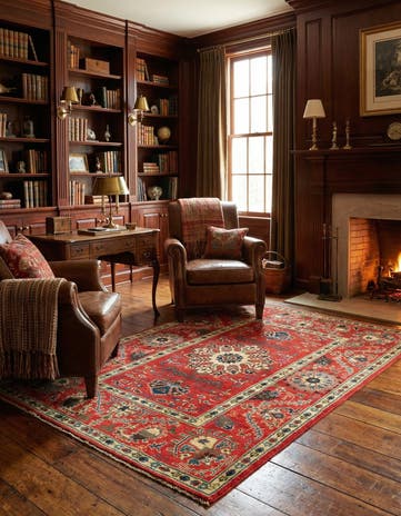 5' 1 x 6' 2 Hand Knotted Kazak Rug