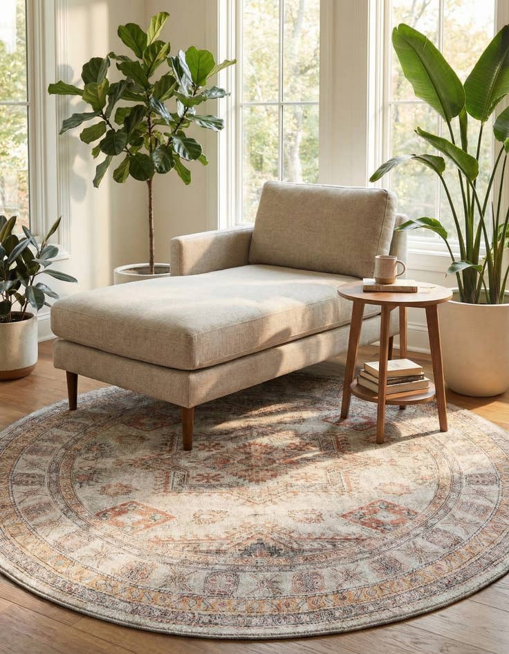 Detail image of 5' 1 x 5' 1 Timeless Round Rug