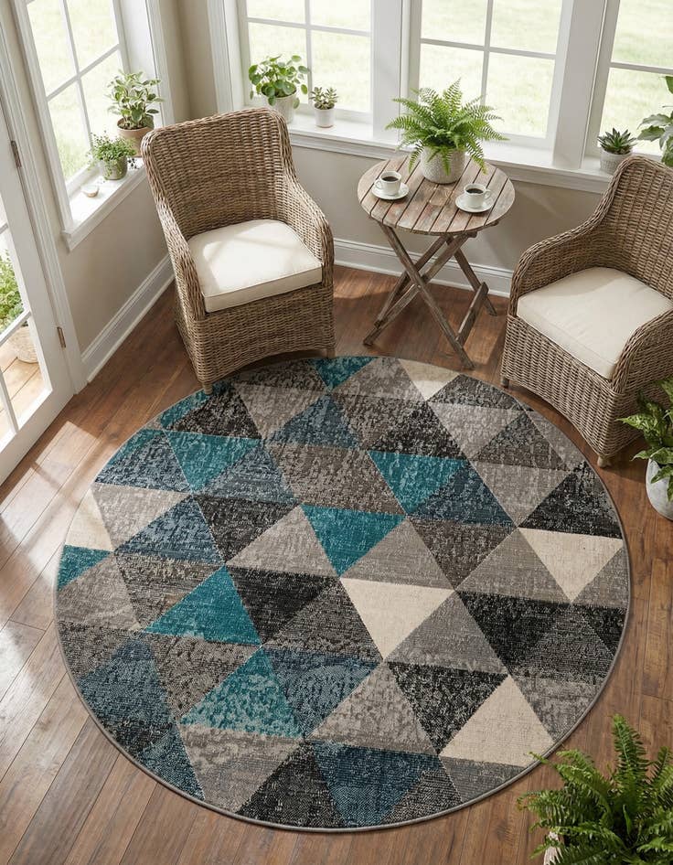 Detail image of  5' 3 x 5' 3 Valencia Round Rug