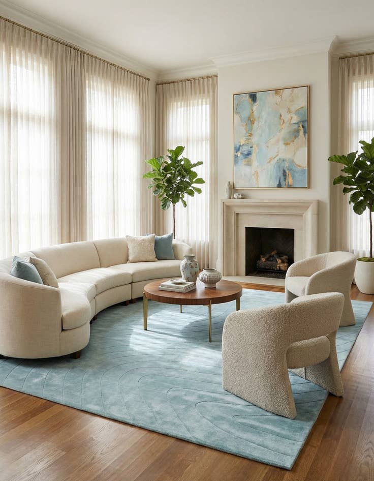 Detail image of 9' 10 x 13' 1  Hand Knotted Darya Wool Rug