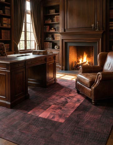 5' 7 x 8' Cowhide Rug