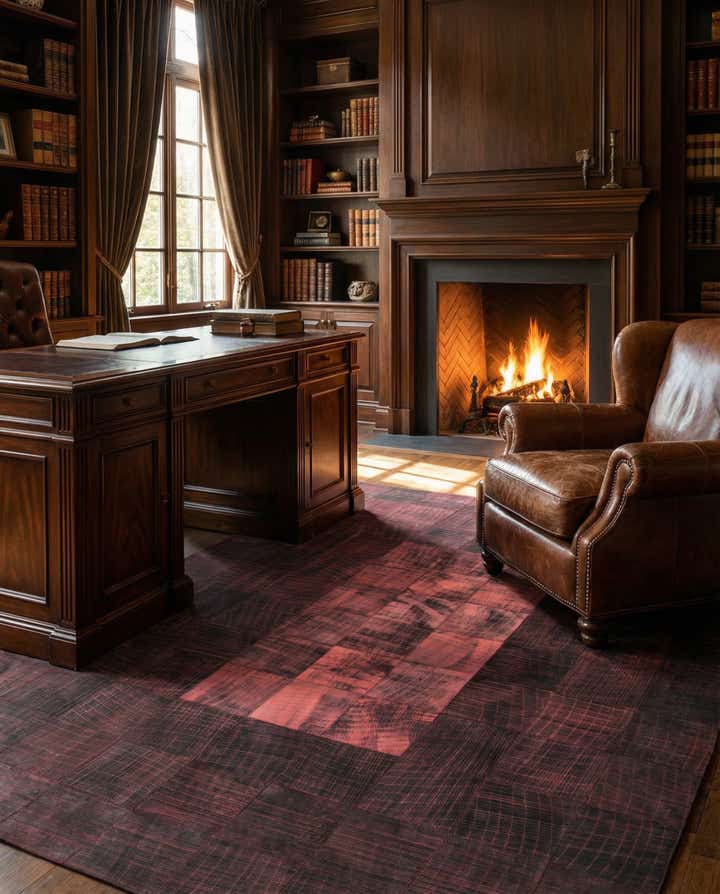 5' 7 x 8' Cowhide Rug