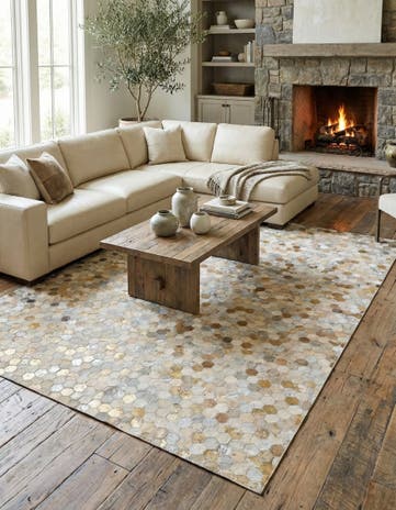 5' x 8' Cowhide - Patchwork Rug